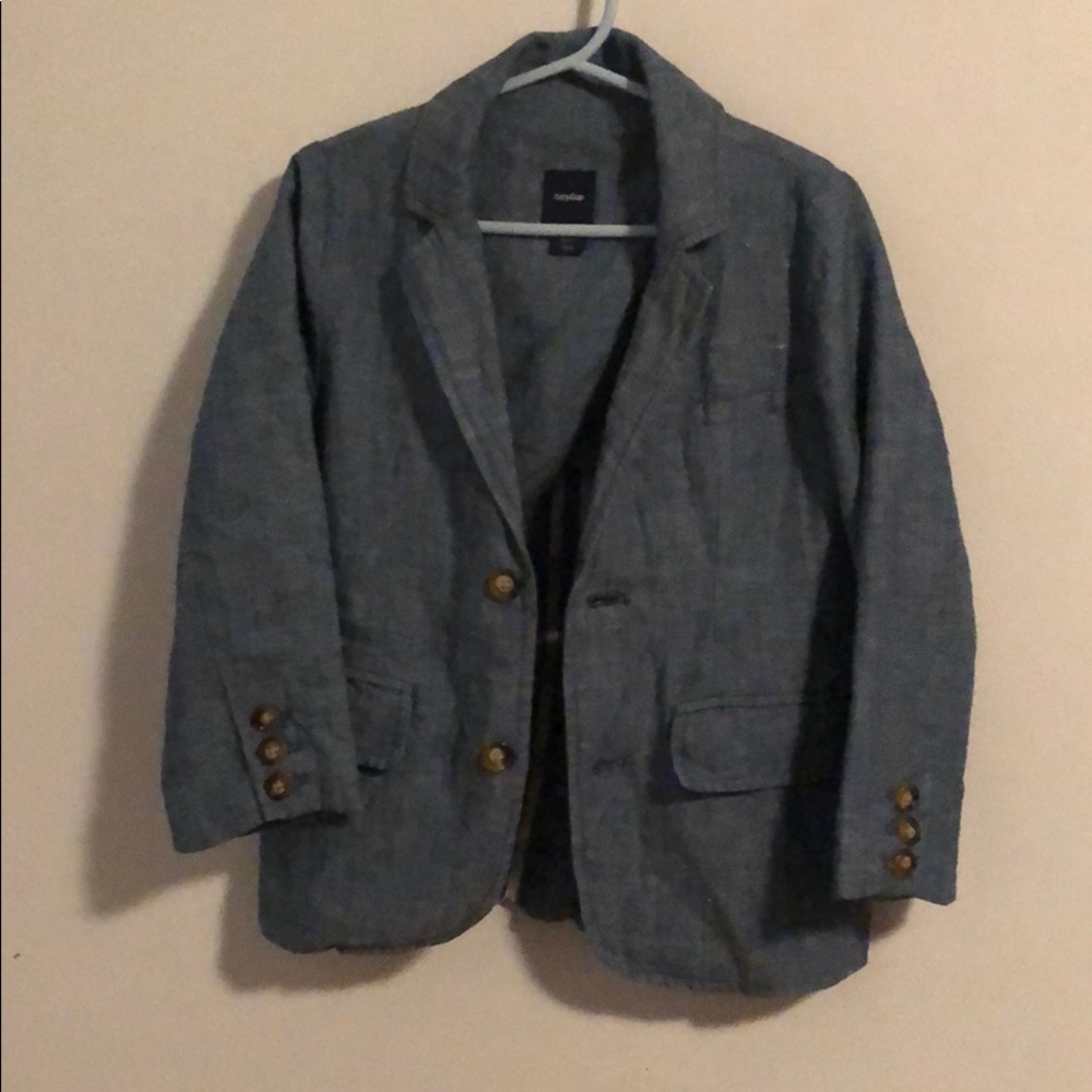 Size 4 lightweight chambray blazer